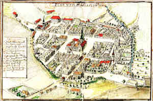 Plan von Neustadtel - Widok miasta z lotu ptaka